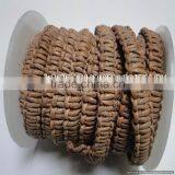 Braided Leather Round Braided Leather Cord 1,5 mm Natural thumbnail-1