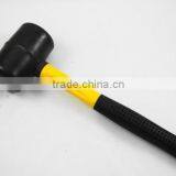 Black Rubber Hammer With Fiberglass Handle