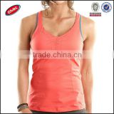 best selling 50% cotton and 50% polyester crossback women tank top bar