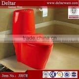 France Romantic Red Colour Toilet, ce Certificate Water Closet, Luxury Washdown wc