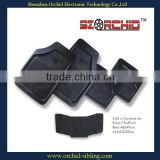 luxury black non-slip 5pcs pvc snow mat for car use