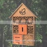 Eco-friendly Wooden insect hotel, wooden bee house