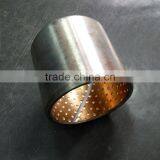 MSP double layer copper steel bushing , pump oiless bimetal rod end bushing , Bi metal steel sheet bronze bushing