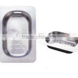 PS-703B Flat Rim Colander Size 295X190X70mm thumbnail-1