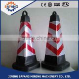 The hot selling black cone and flashing road cones factory supplier