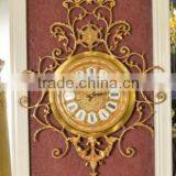 Home Decoration Wall Clock, Brass Hanging Wall Clock, Gold Plated Wall Mounted Clock thumbnail-1