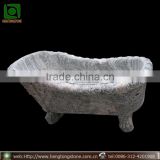 Natural Solid Marble Bathtub with Four Legs