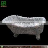 Natural Solid Marble Bathtub With Four Legs thumbnail-1