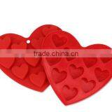 10-Capacity Heart Shape Silicone Cake Mold,Soap Cookie Chocolate Candy Cake Pan thumbnail-4