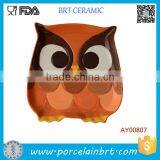 Cute Dinnerware Ceramic Owl Plate