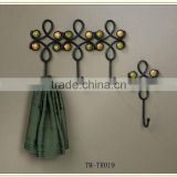 Hot Sell Scroll design iron wire metal hook