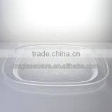 Cheap Plastic Clear Food Tray/plate With Handle thumbnail-1