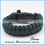 2016 Custom With Flint Fire Starter Survival Paracord Bracelet With Logo thumbnail-5