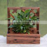 Outdoor Wood Garden Flower Pot Shelf thumbnail-2
