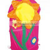 Fabric Foldable Round Laundry Basket Hamper Storage Bin Bag thumbnail-1