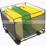 Convenient Mesh Office Desk Organizer With 4 Wheels thumbnail-1