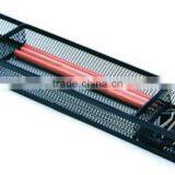 3 Compartments Metal Mesh Desk Stationery Organizer Tray For Office/Home thumbnail-2