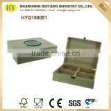 custom size and logo paulownia wood box for tea bags packing