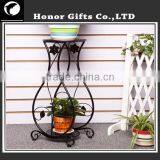 European Style 2-Tier Flower Stand Metal Hanging Plant Stand thumbnail-2