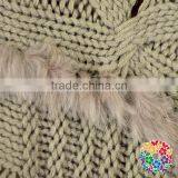 Ladies Shawl Wholesale Combination Pattern Turtleneck Knitting Wool Fringe Poncho Shawl Scarf thumbnail-5
