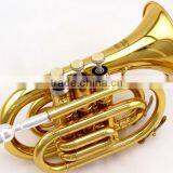 Chinese Cheap Gold Pocket Trumpet thumbnail-6