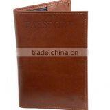 Fashion Genuine Oil Wax Leather Rfid Mens Travel Passport Holder thumbnail-3