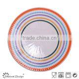 Embossed Stoneware Cheap Ceramic Dinner Plate thumbnail-4