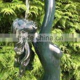 Outdoor Garden Decoration Metal Bronze Naked Lady Fountain thumbnail-2