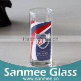 Custom Printing Pattern Tall Straight Drinking Glass Tea Cup Wholesale thumbnail-1