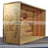 2014 New Designed Wholesale Natural Unfinishd Cheap Wooden Fruit Crates For Sale thumbnail-1