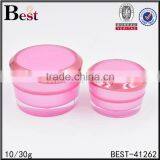 10g Cute Pink Color Mini Jar Round Shape Plastic Acrylic Mini Jar for Skin Care Products thumbnail-4