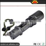 Wholesale HT-1690 T6 LED Focus Adjustable Zoomable LED Flashlight Torch With Magnetic Control thumbnail-2