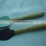 Silicone Spatula With Wooden Handle, Kitchenware, Utensils thumbnail-1