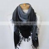Best Selling Black Grey Luxury Pashmina Scarf thumbnail-1