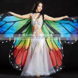 Belly Dance Butterfly Wings Isis Wings for Belly Dance Rainbow thumbnail-2