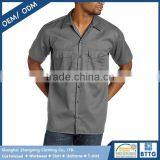 Adult's Plus Size Short Sleeve Safari Shirt With Two Pockets With Flap Closure at Chest thumbnail-5