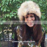 2016 New Winter Hat Wholesale Women Lei Feng Cap Russia Faux Fur Hat thumbnail-2