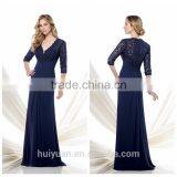 2015 Chiffon Long Sleeve Fashion Dress Women Clothing thumbnail-1