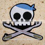 Custom High Quality Embroidered Creative Skulls Patch for Clothes Embroidery Patch Made in China Choose Size/color thumbnail-2