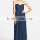 MGOO High Quality 2016 Convertible Tulle Column Plain Maxi Prom Women Long Dress Islamic Vestidos thumbnail-3