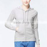 Slim Fit Plain Crop Top Hoodies for Women