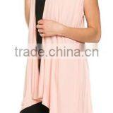 Cheap China Wholesale Clothing Women's Draped Open Front Jersey Knit Vest thumbnail-2