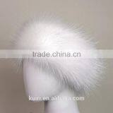 Winter Headwear Three Colors Headband Faux Fur Hat With Russian Style Fox Fur Cap Hats thumbnail-3