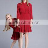 Ruffle Chiffon Fabric Mother Daughter Dresses Latest Frock Designs ForTeenage Girls thumbnail-2