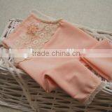 Newborn Baby Girls Lace Rompers Pink Cute Clothes Vintage Lace Rompers thumbnail-2