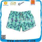 Blue Anchor Pattern Print Women in Stock Sports Wear Female Beach Shorts thumbnail-1