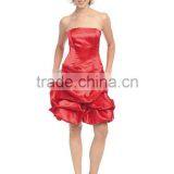 Sexy Taffeta Strapless Short Prom Dress thumbnail-5