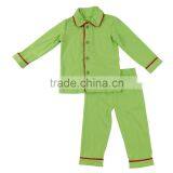 Newest ! 100% Cotton Solid Pajamas Knitted Baby Girl Clothes Kids Christmas Pajamas thumbnail-2
