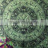 Tree of Life Tapestry Wall Art Hippie Tapestry Mandala Tapestry Green thumbnail-4
