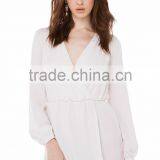 2015 New Style v Neck Long Sleeve Chiffon Sexy Evening Dress thumbnail-2